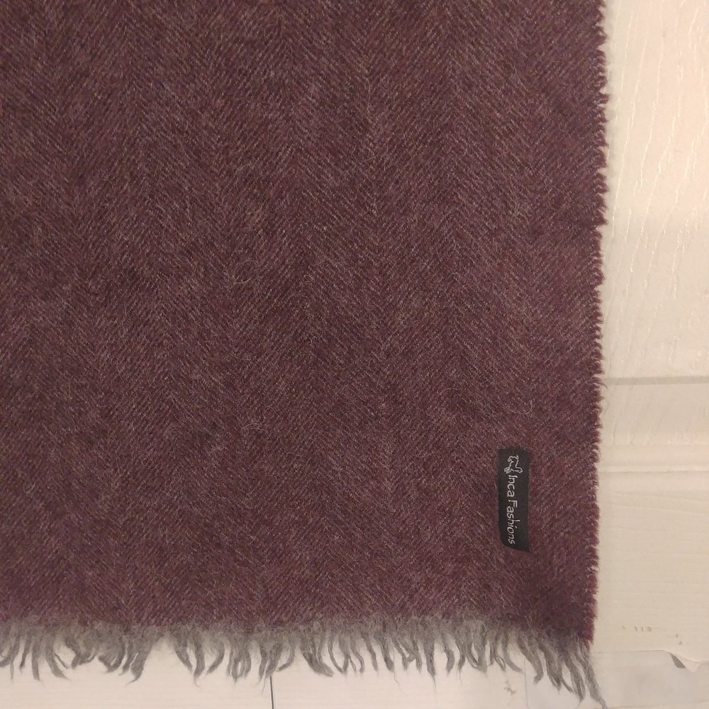 Inca Fashions Purple Wool Scarf
